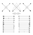 set of different arrows vector image
