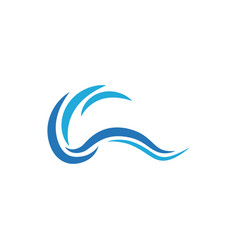 Sun wave icon design template isolated Royalty Free Vector