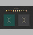 elegant luxury brand logo design template vector image