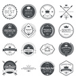set of premium quality labels and badges vector image