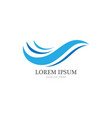 water wave icon vector image