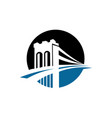 bridge logo vector image