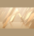 abstract golden lines and shapes scene vector image vector image
