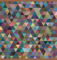 many colors shades background square of triangles vector image