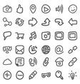 set of hand draw social icons vector image