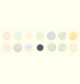universal round abstract geometric shapes vector image vector image