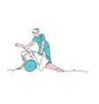 physiotherapy treatment spine vector image vector image