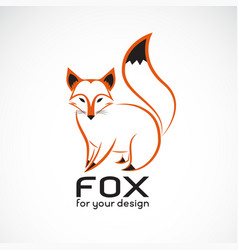 Image of a fox design Royalty Free Vector Image