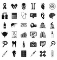 good diagnostic icons set simple style vector image
