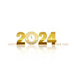 happy new year and merry christmas golden text vector image vector image