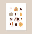 thanksgiving fall greeting card invitation vector image vector image