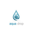 water drop logo vector image vector image