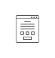 online form line outline icon vector image