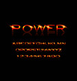 power style font vector image