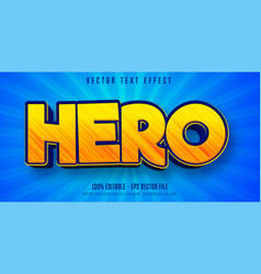 Comic text editable font effect Royalty Free Vector Image