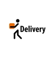 delivery logo vector image