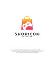 game shop logo template design vector image