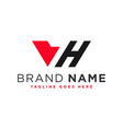 industrial business logo with numbers and letters vector image vector image