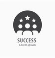 success icon symbol vector image vector image
