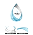 abstract geometric water drop design vector image