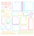 bullet journal hand drawn elements vector image