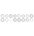 mechanical clock faces with arabic numerals bezel vector image