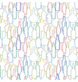 wine bottles pattern vector image vector image