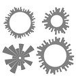 abstract circular equalizer round audio eq vector image vector image