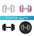 dumbbell icon vector image