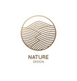 logo mountain landscape vector image