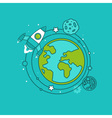 start up process vector image vector image