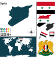 syria map world vector image vector image