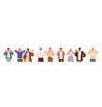 people closing and plugging ears with hands vector image vector image