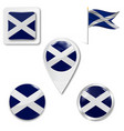flag scotland saint andrews cross accurate vector image vector image