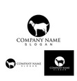 goat logo template icon vector image vector image