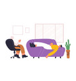 psychotherapy help individual and therapy vector image vector image