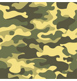 seamless camouflage pattern khaki texture vector image