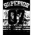 college typography t-shirt graphics vector image