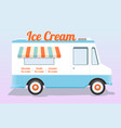 colorful ice cream truck vector image