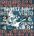 football playoffs vector image vector image