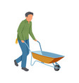 gardening flat icon vector image vector image