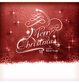 merry christmas greeting card vector image vector image