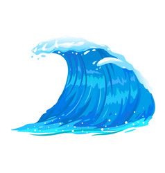 Ocean wave isolated Royalty Free Vector Image - VectorStock