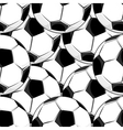 seamless background pattern of footballs vector image