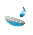 contact lens business logo vector image