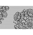 lace ornamental background with flowers vector image vector image