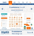 e-commerce web design elements vector image vector image