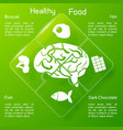 healthy food concept vector image