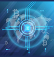 block chain background template vector image