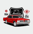 ride muscle car classic - power 1964 vector image